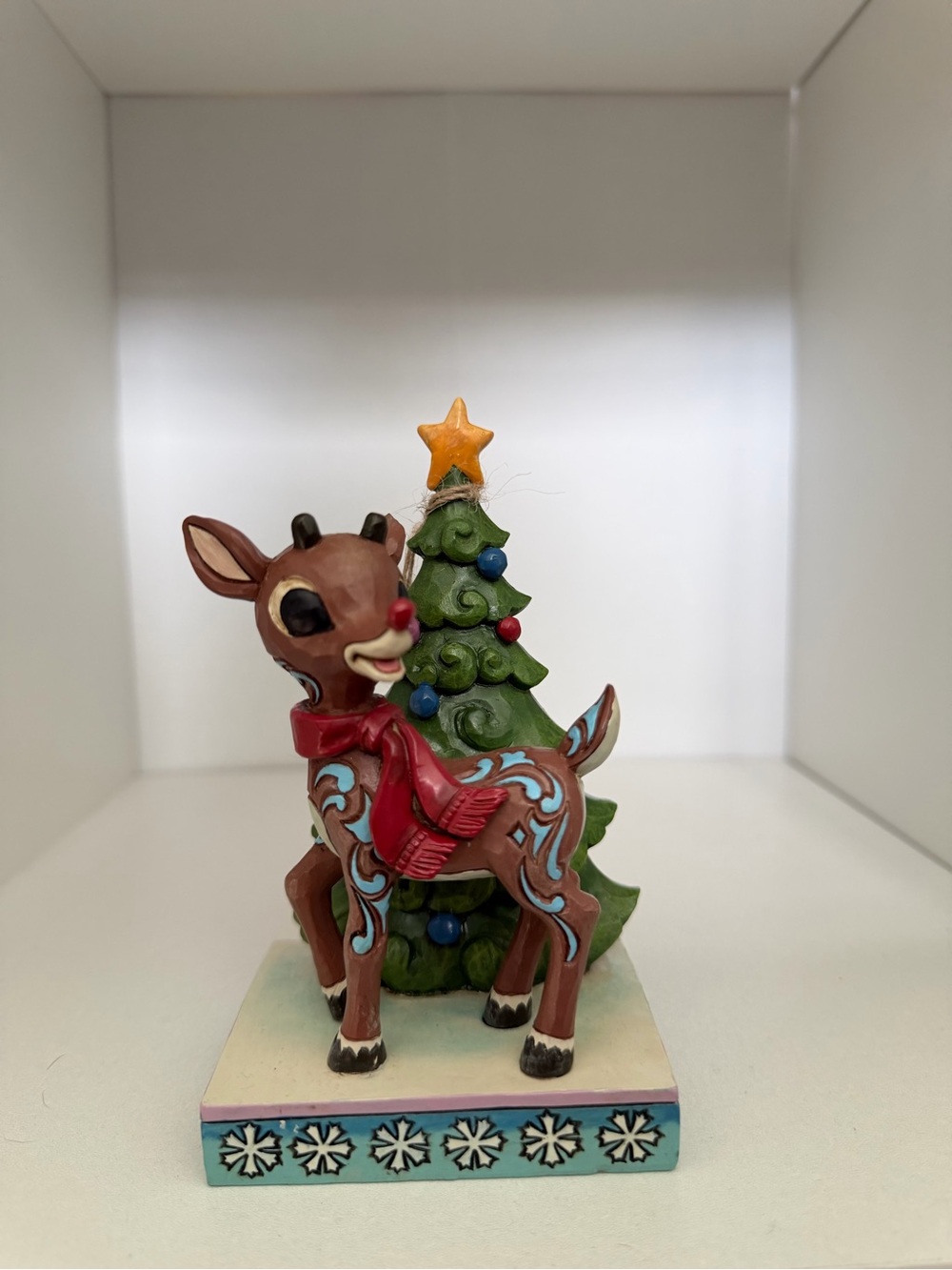 Jim Shore "Rudolph Standing By Tree" figurine